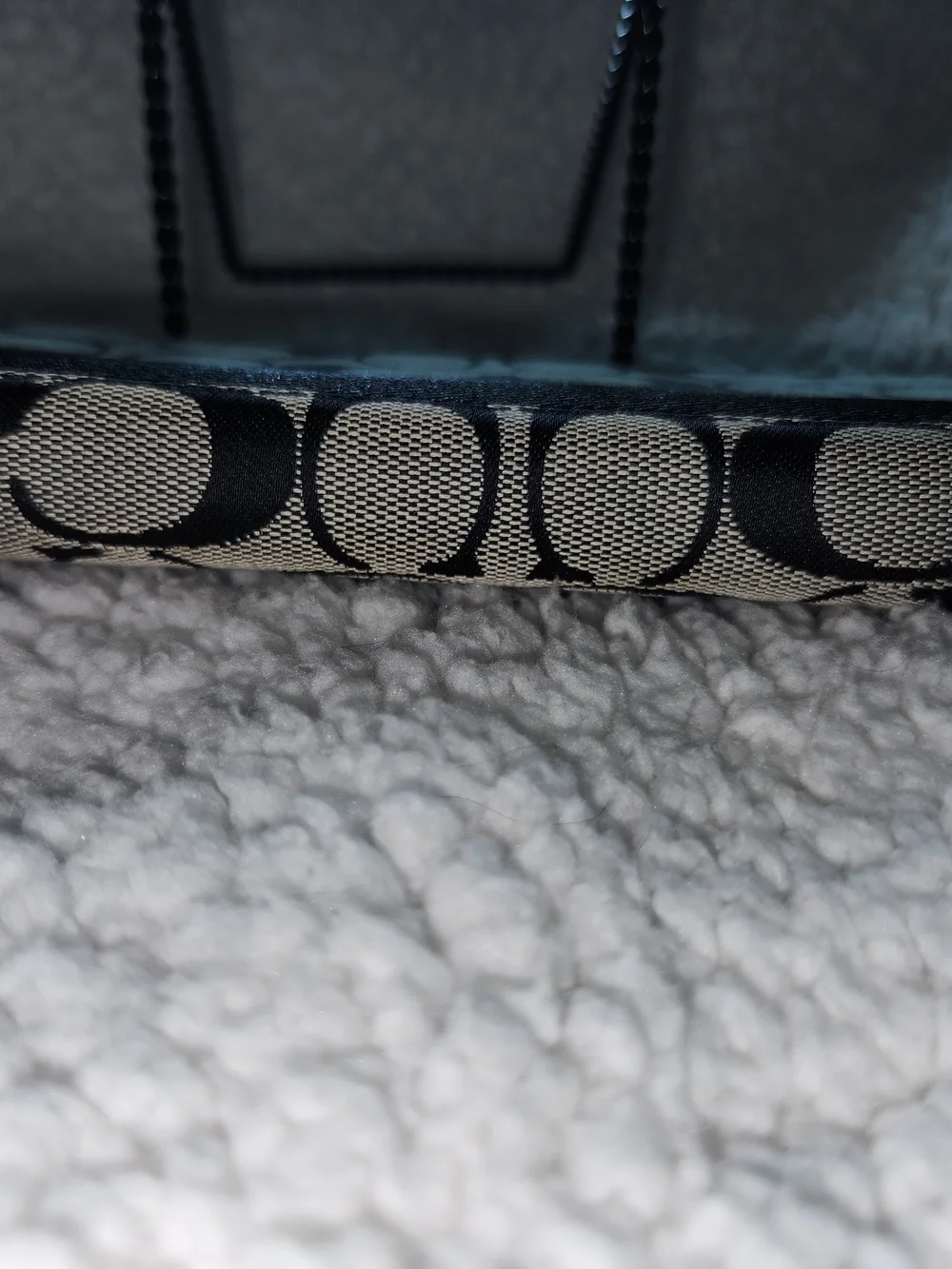 Coach Signature Canvas Wallet in Black And Gray